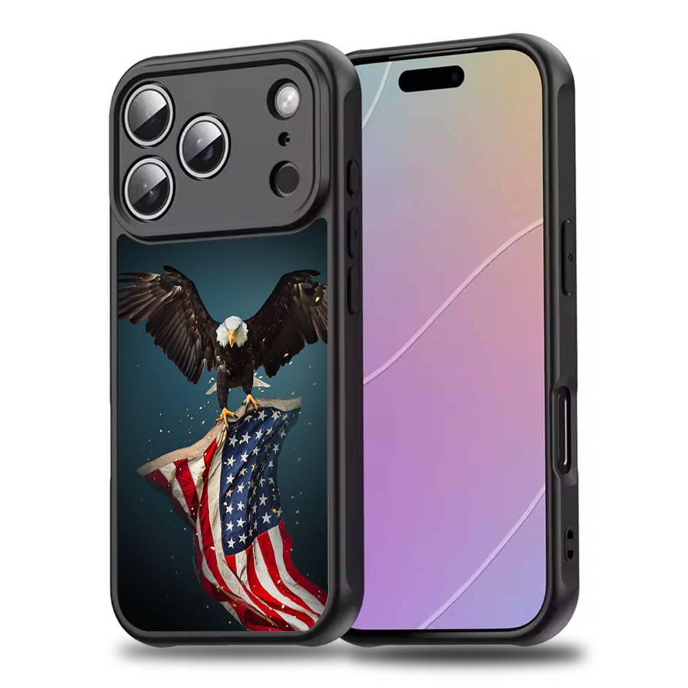 A-America USA F-Flag Phone Case For iPhone 17,16,15,14,13,12,11,Pro,Max,Plus,Mini,SE4,E Magnetic Magsafe Wireless Charging