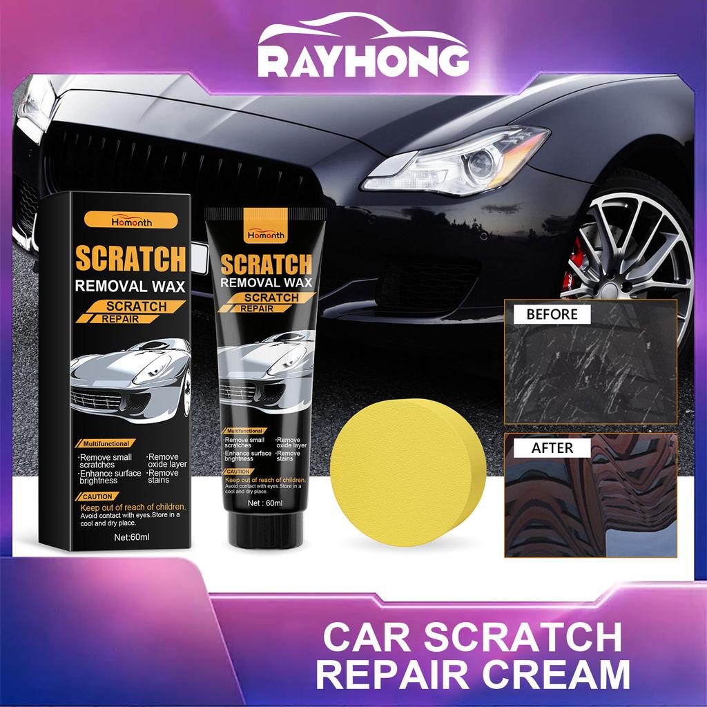 Homont Крем для ремонта царапин на автомобиле Автомобильная краска Мелкие пятна Полировка покрытия Соскабливание Удаление следов Восстановление Восстанавливающий и полирующий крем для ухода