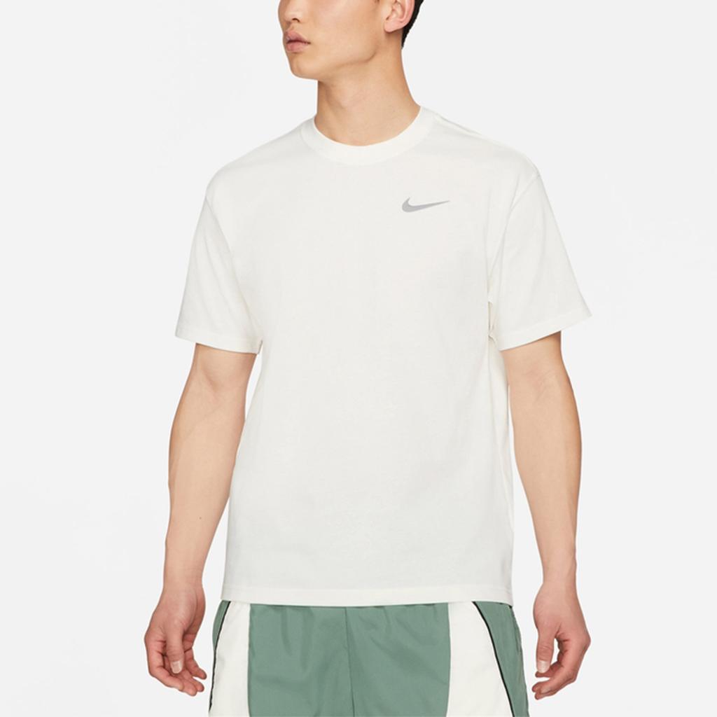 Nike Basketball Creative Print Sports Crew Neck T-Shirt Men Tops Off-White DD0827-901