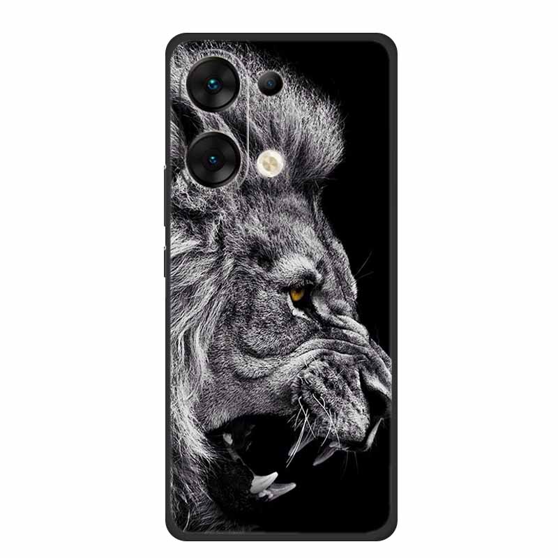 Для Xiaomi Poco M6 Pro 4G Чехол 6.67" Животные ТПУ Мягкий Силикон Задняя Крышка Чехлы для Телефона для POCOM6 Pro 4G Защита Волк Крутой Пара