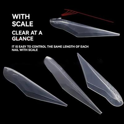 3D Орлиный коготь Изогнутые Накладные Многоразовые Ногти Полное покрытие Пресс-он Формы для ногтей Молды Кристальный кончик для наращивания ногтей Подходит для полигеля