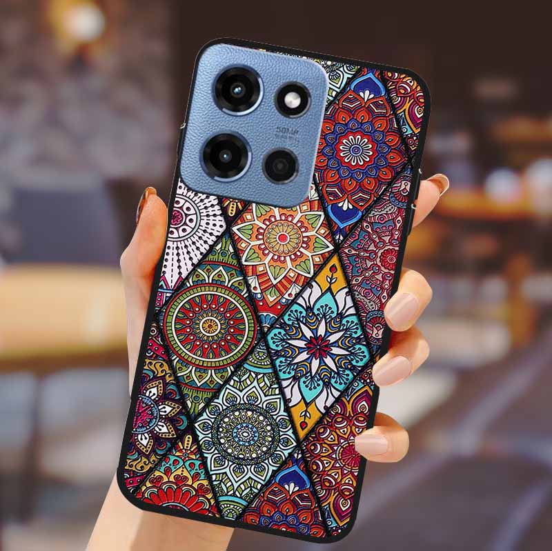 Чехол-бампер для телефона Motorola G 5G 2025, мягкий ТПУ-силикон, задняя крышка, 3D тиснение цветка, корпус для Motorola Moto G 5G, Fundas Coque