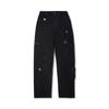 Li Ning X Taka Sha Collaboration Letter Mid-Rise Breathable Versatile Straight Leg Casual Pants Women Bottoms Black AKXV340-2