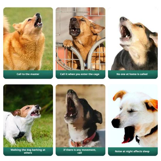 Anti Bark Device for Dogs Rainproof Bark Controller Intelligent Sensor Humanized Effective Barking Deterrent for Small Medium Large Dogs