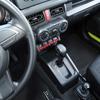 Декоративные наклейки на кнопки окна автомобиля из АБС-пластика для Suzuki Jimny 2019 года выпуска, аксессуары для интерьера, серебристые, с принтом из углеродного волокна