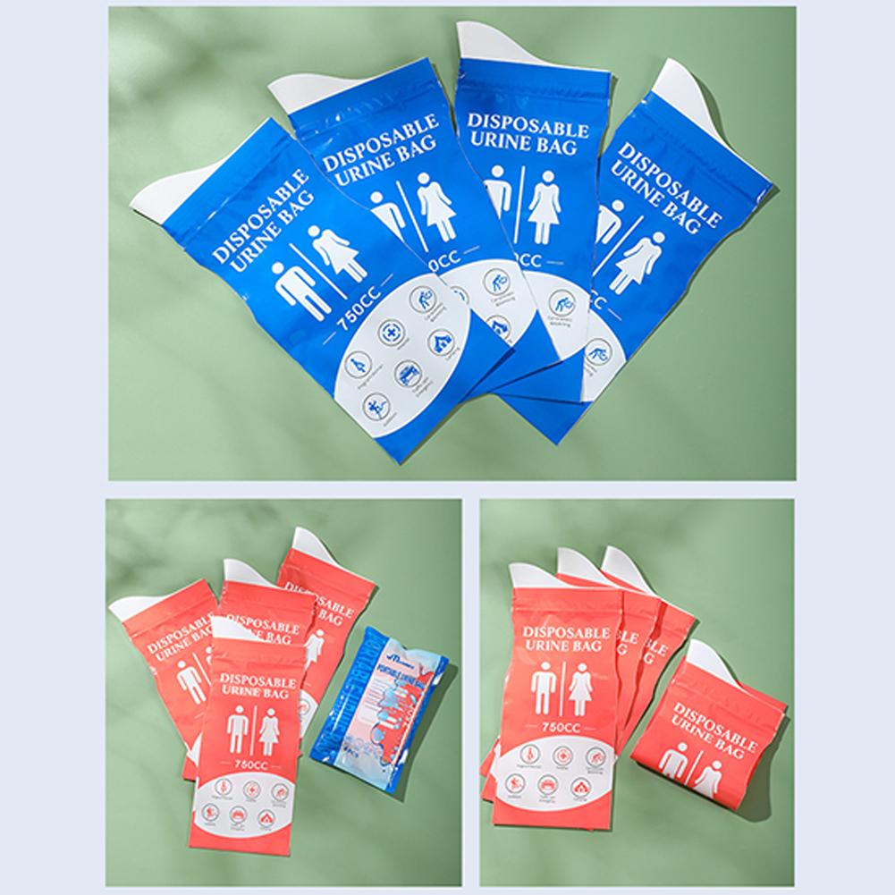 4 шт. одноразовый мочеприемник, наружные аварийные мочеприемники, герметичные портативные мочеприемники объемом 750 мл для беременных пациентов и детей