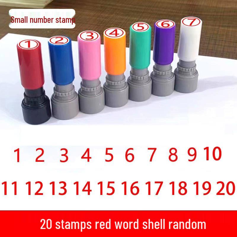 Photosensitive Stamp Set: Numbers 0-9 for Marking & Journaling