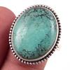 Natural Tibetan Turquoise Gemstone Handmade 925 Sterling Silver Ring S.10 S8h15
