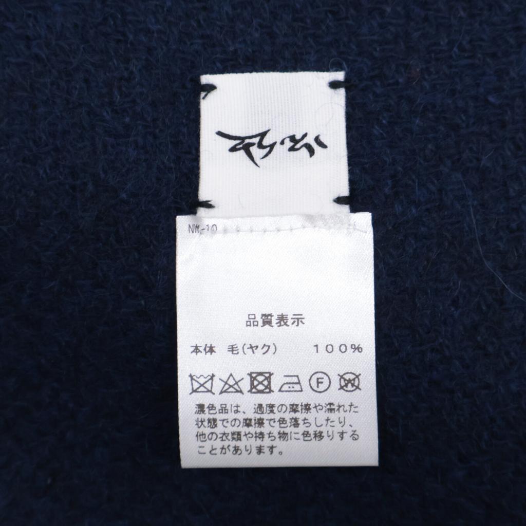 NORLHA [Beautiful Condition] Yak Wool Stole / Scarf NavyUsed