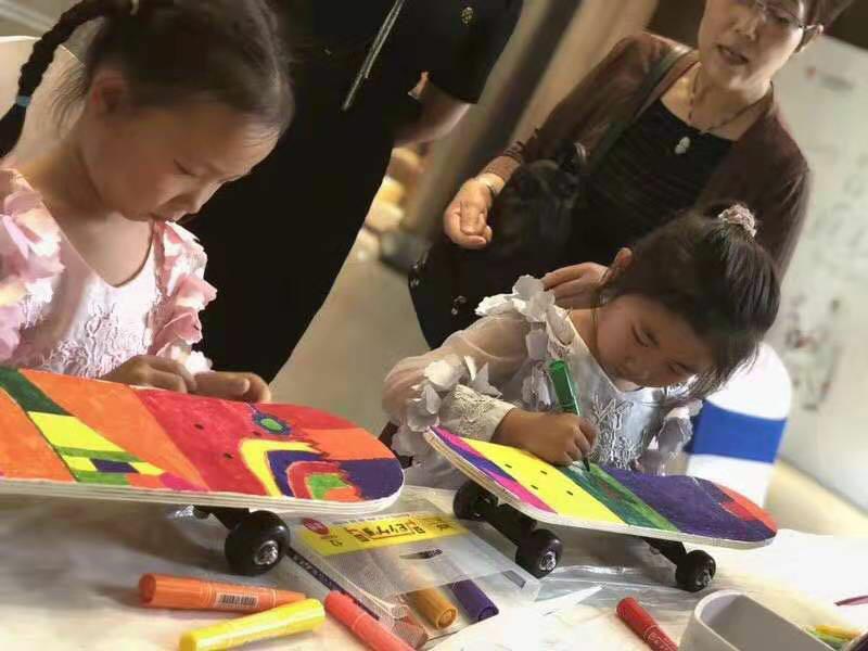 Детский скейтборд, расписанный вручную своими руками: Двусторонняя 7-слойная доска-заготовка из китайского клена