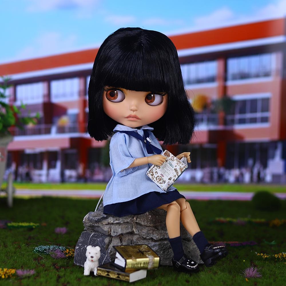 ICY DBS Blyth Кукла BJD шарнирное тело загорелая кожа матовое лицо Комплект куклы 1/6 30см Девочка Подарок Аниме SD