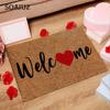 Дверной коврик на День святого Валентина, передняя дверь, уличный приветственный коврик, забавный дверной коврик, домашний нескользящий коврик, украшение