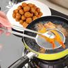 Многофункциональный зажим для масла, фильтр для жарки, ложка из нержавеющей стали, маслосушитель, сито для овощей, закусок, жареной пищи, кухонные принадлежности