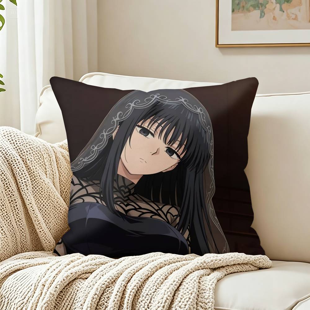 OOsaragi SSakamoto Days Customizable Square Cushion Cover Double Sided Print Pillow Case