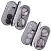 Double Interlayer Contact Lens Case with Mirror Convinent Glasses Box Leather Contact Lenses Box Kit
