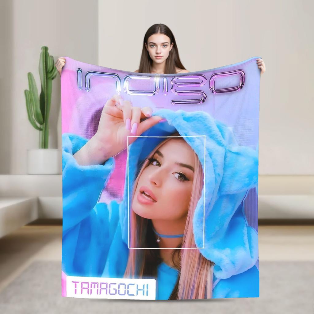 L-Lolas I-Indigos Spanish Singer Blanket Quality Super Soft Bedding Throws Spring Travel Couch Chair Sofa Bed Novelty Bedspread