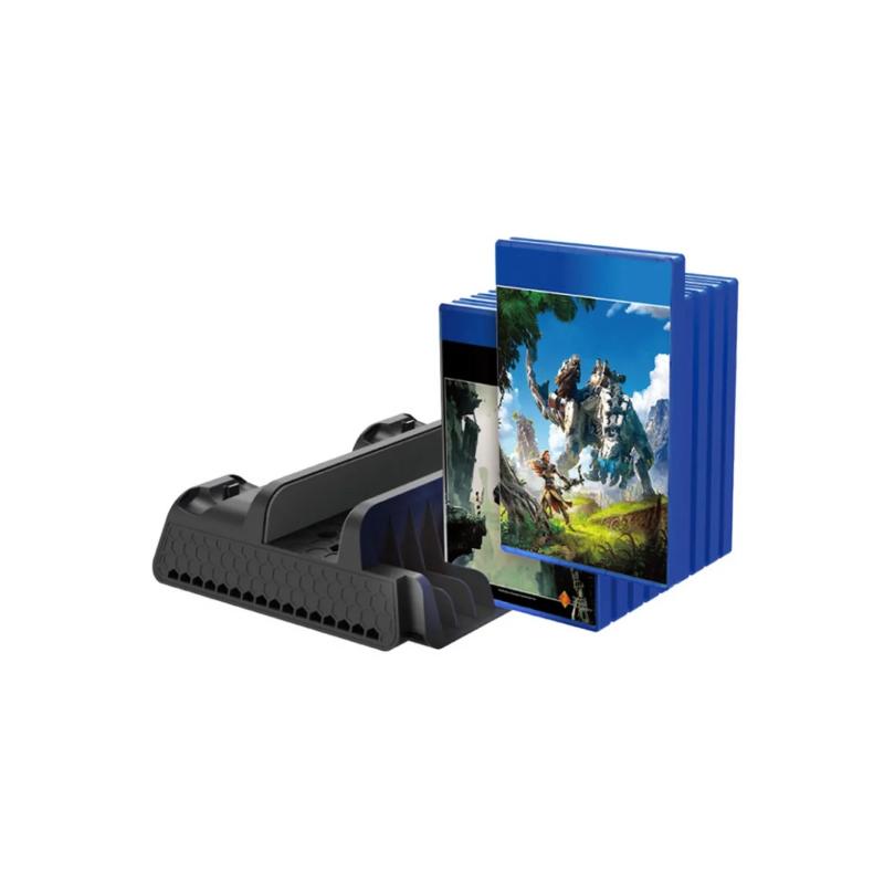 PS4 Cooling Vertical Stand Dual Controller Charging Dock Compatible with PS4 Slim PS4 Pro