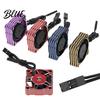 Aluminum Cooling Fan RC Car Fan 5-9V 25000RPM Waterproof Motor for 1/10 1/8 1/12 ESC Engine 30x30mm Heat Dissipation with Connector Square