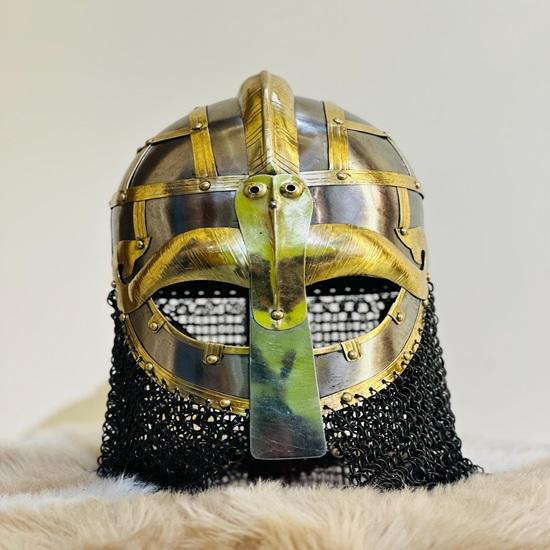 Шлем вандала Медузы, шлем викинга из стали, латуни с подставкой, средневековый рыцарь, кольчуга, ручная ковка, LARP, лучший подарок