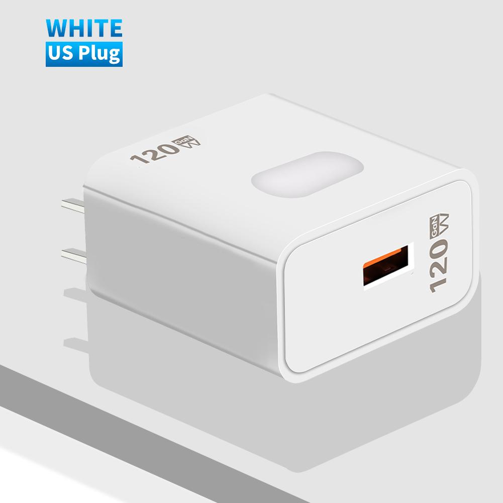 120 Вт Быстрое USB-зарядное устройство для Xiaomi 17 15 14 Turbo Redmi iPhone 17 16 Samsung VIVO Быстрая зарядка Type-C Кабель Адаптер быстрой зарядки