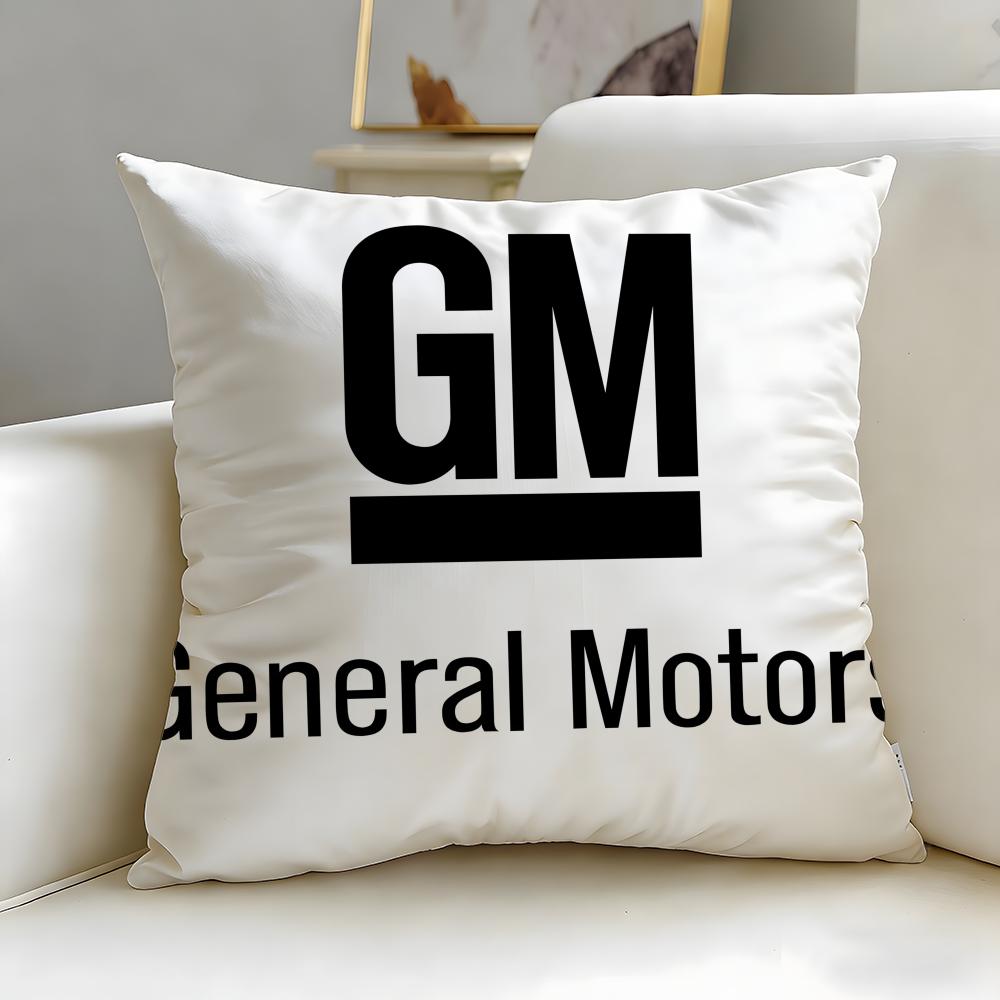 Классический автомобильный бренд General Motors Наволочка Мягкая и легко стирающаяся – Универсальная для дивана, кровати, путешествий и офиса