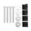 4PCS Pickup Truck Tool Box Tie Down J Hooks Mounting Kit Aluminium Stainless Steel Universal Parts