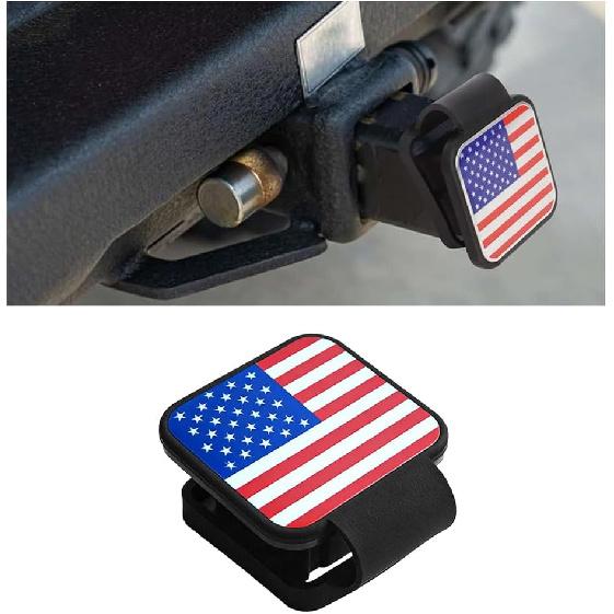 2" Trailer Hitch Cover, Silicone Dog Paw Square Hitch Cap Tube Plug Insert for 2 Inch Receivers, Trailer Exterior Tow Receiver Tube Plug Cap,