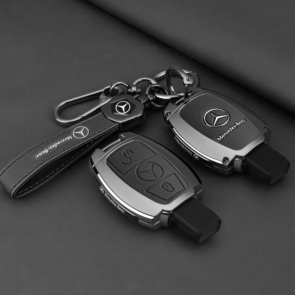 AXX2 Zinc Alloy Car Remote Key Cover Case Bag For Mercedes Benz A B C E Class GLS GLA GLK GLC CLS CLA AMG W204 W205 W212 W463 W176