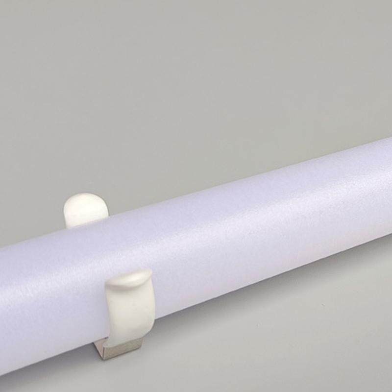 10 лотов Стабильный зажим для лампы T8 для светодиодных ламп, люминесцентных трубок, монтажные кронштейны против провисания, с белым пластиковым покрытием