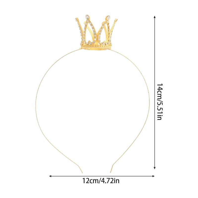 Прочность Стразы Повязки на голову Стильный Детский Головной убор Короны для Ролевых Игр для Вечеринок и Макияжа