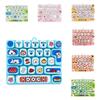 Cute 26 Grid Keycap  Keychain Anti Stress Stress Relief Fidget Toy  Office Use