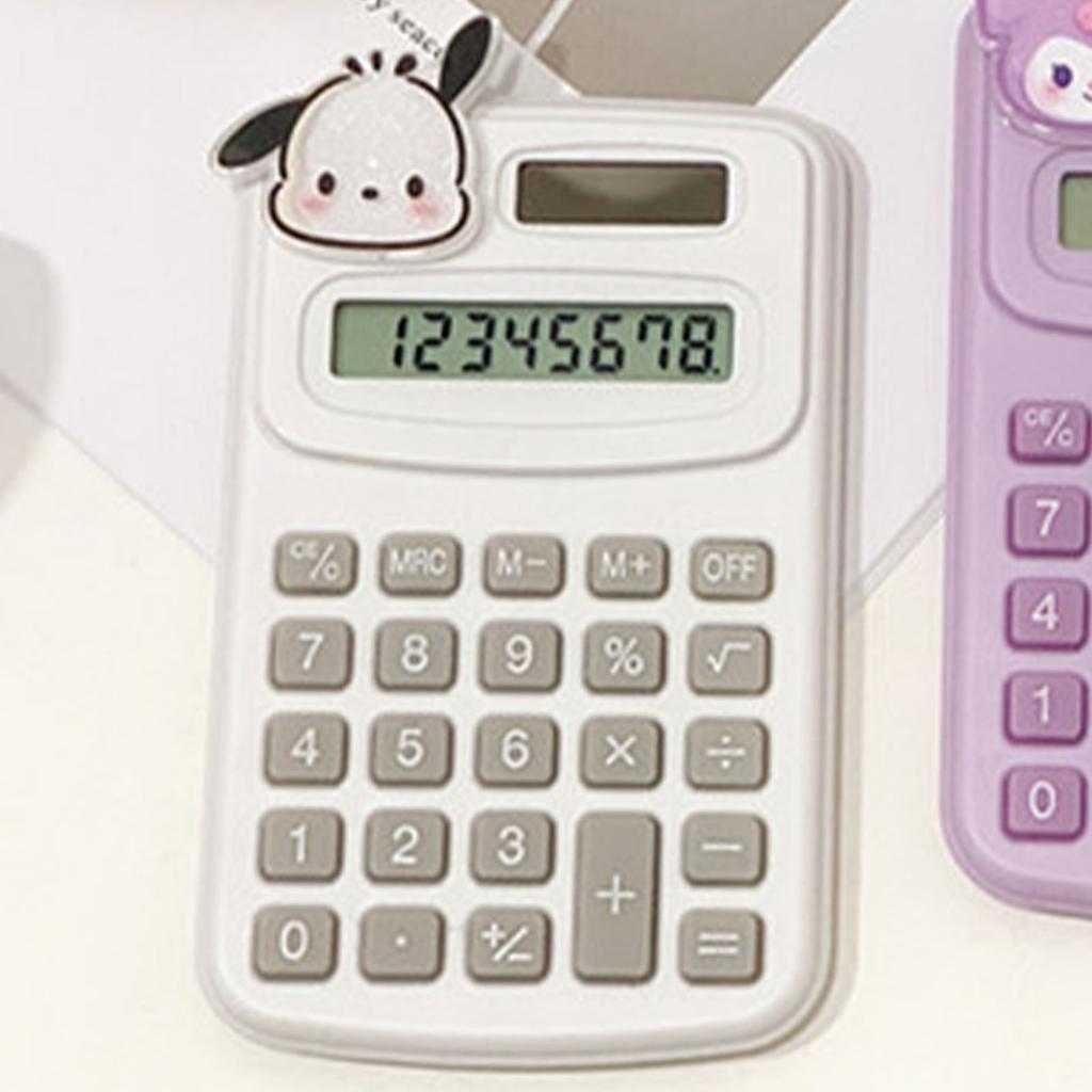 Cartoon Calculator Multifunctional Handheld Small Pocket Calculator with LED Display for Desktop Off