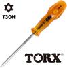 VESSEL Power Grip Torx TORX T30H x 120 5400TX Screwdriver, Tamper-Proof,