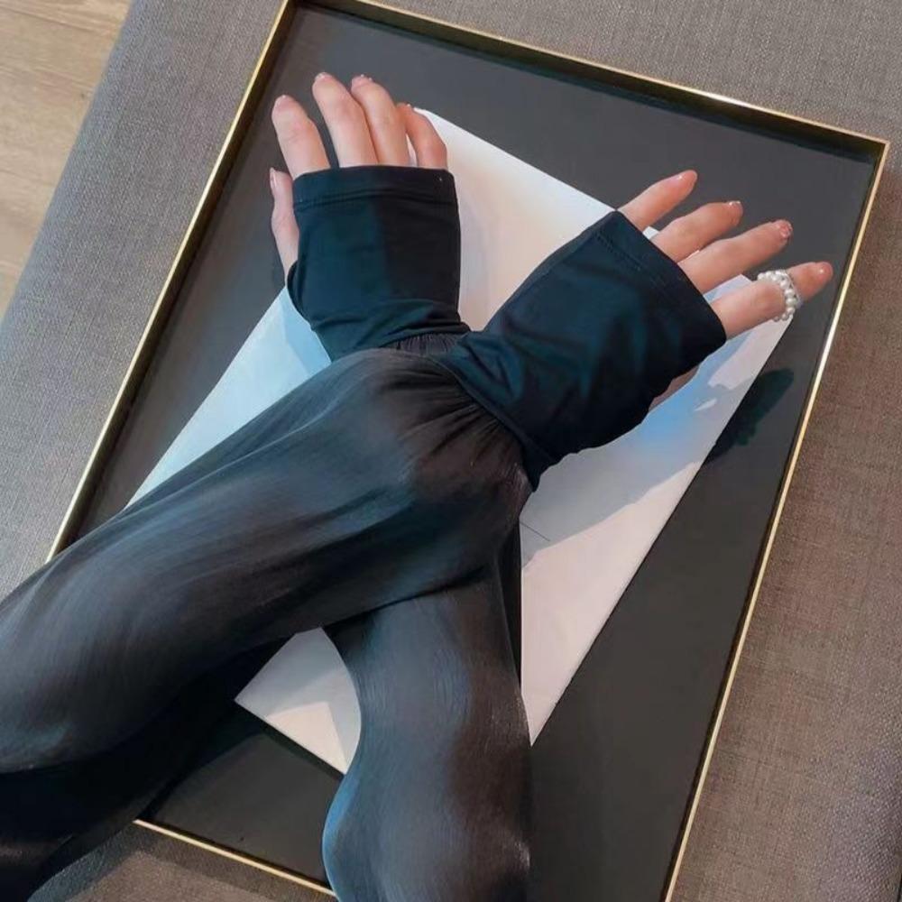 Ice Silk Sun-protective Sleeves Anti-UV Arm Sleeves Fashion Arm Cuff Cover Women Men