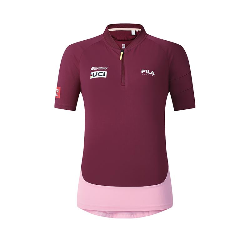Новая женская футболка FILA CYCLING с рукавами реглан, благородный фиолетовый цвет A11W518103F-PU