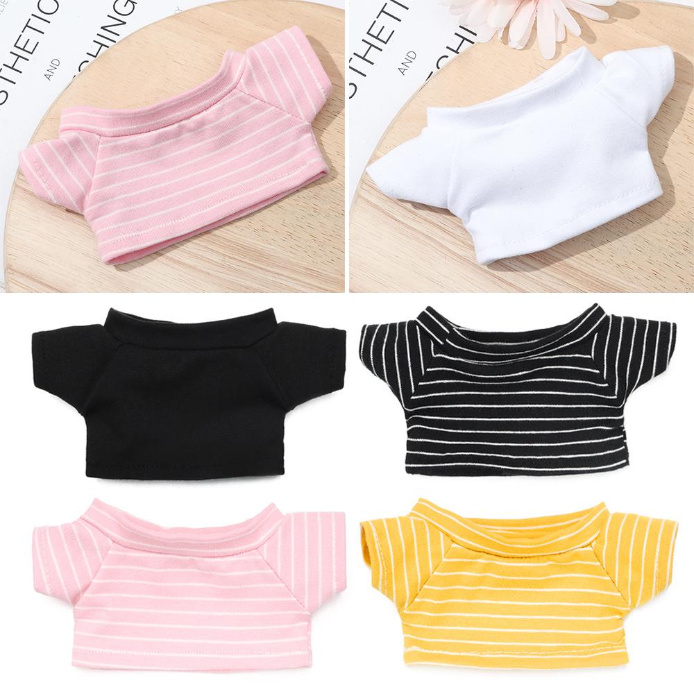 Изменение гардероба Game Idol Кукольная одежда 20 см Кукольная футболка хлопковая набивная полоска короткий рукав