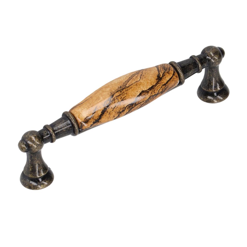 Антикварная ручка для шкафа из меди в европейском стиле, прочная, широко используемая винтажная ручка для ящика