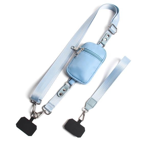 Yousheng Нагрудный шнурок Свободные руки Держатель для телефона Ремешок для переноски телефона с RFID-кошельком Удобный слинг для телефона для всех смартфонов