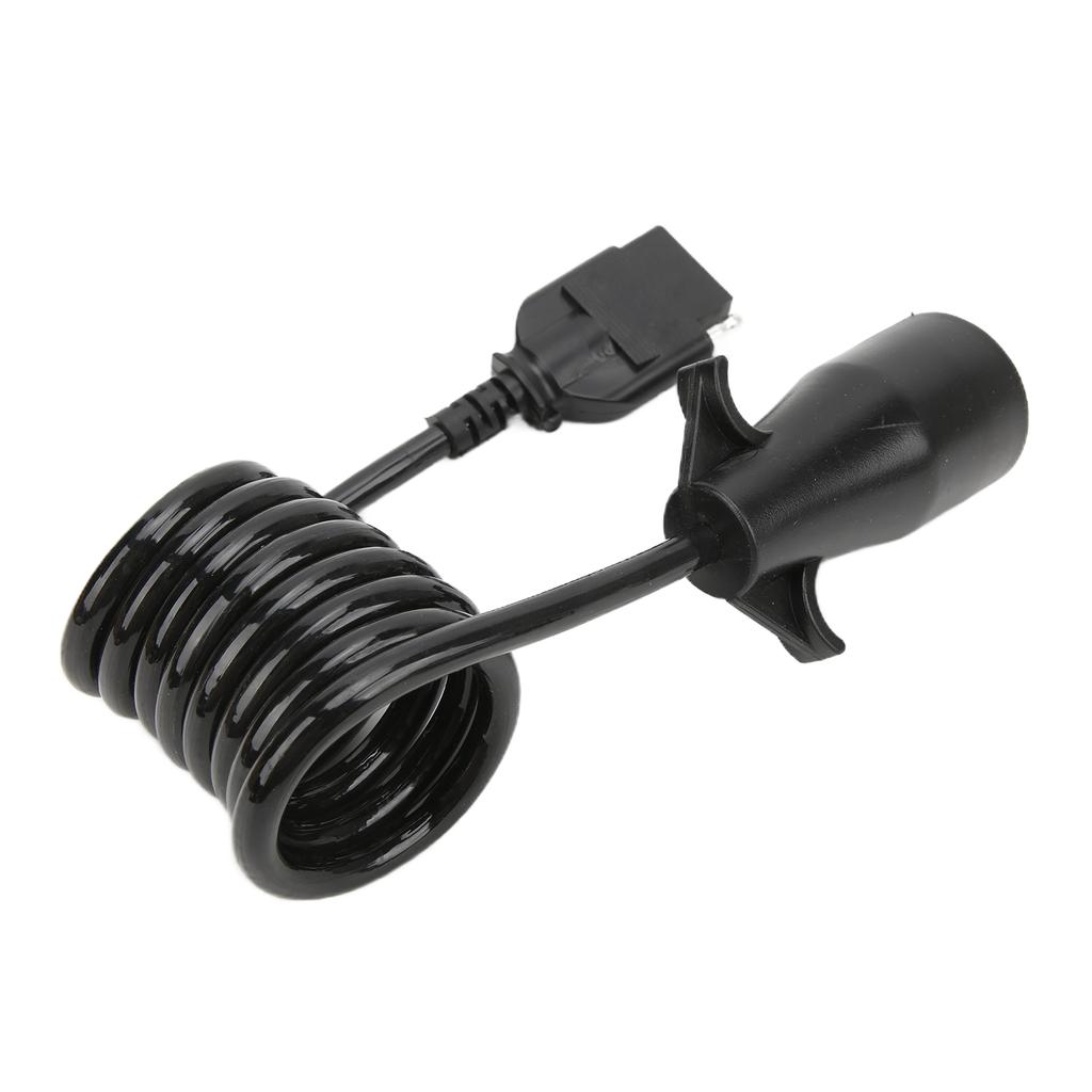 7-контактный круглый на 5-контактный плоский спиральный разъем для прицепа, адаптер, латунный клеммный адаптер для проводки