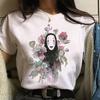 Studio Ghibli Spirited Away Hayao Miyazaki Kawaii Print T -Shirt Women Harajuku Aesthetic Tshirt White Tops Anime Female T Shirt