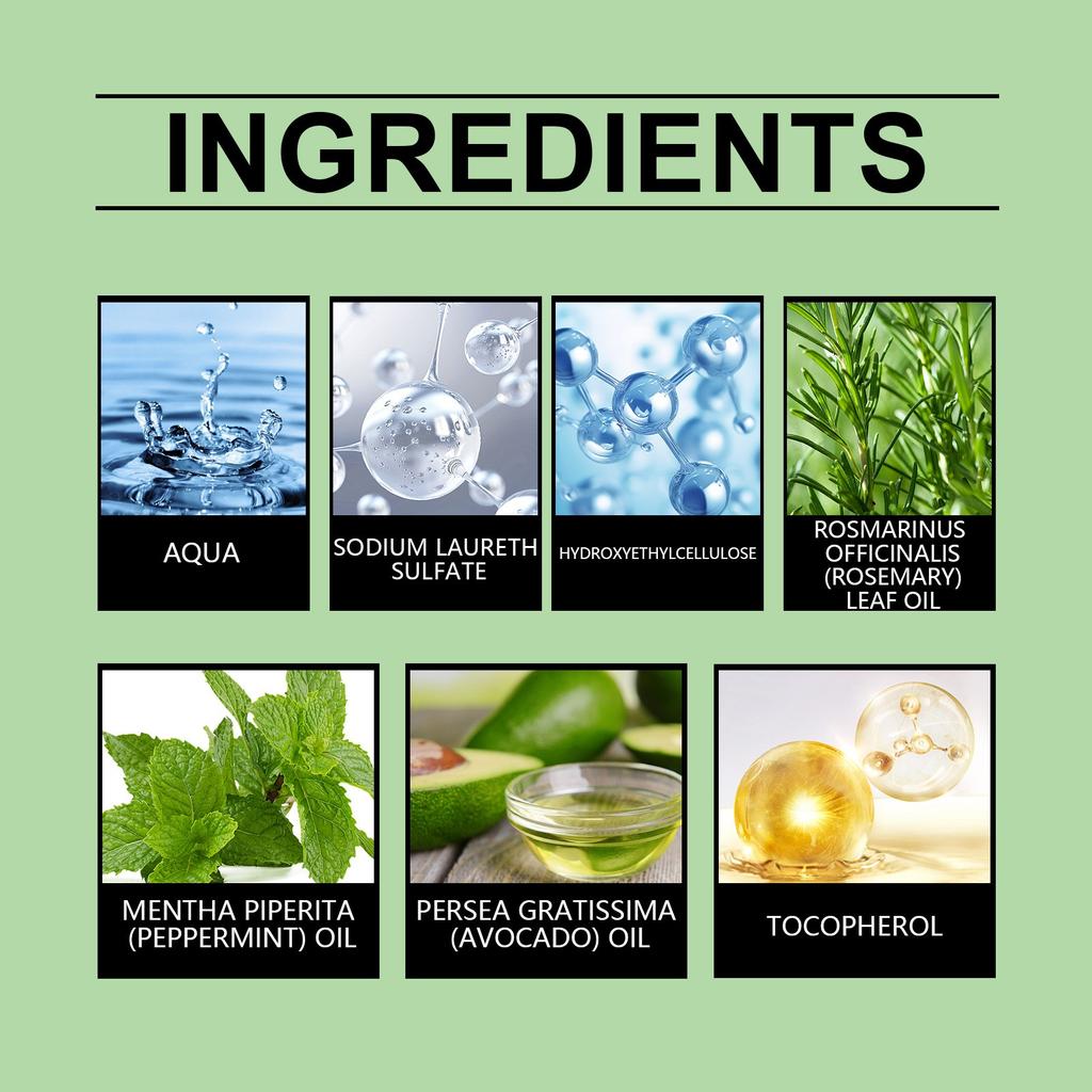 Шампунь с перечной мятой, увлажняющий шампунь, питательный шампунь для вьющихся волос, шампунь для гладкости и сияния, питательный шампунь для волос, 100 мл