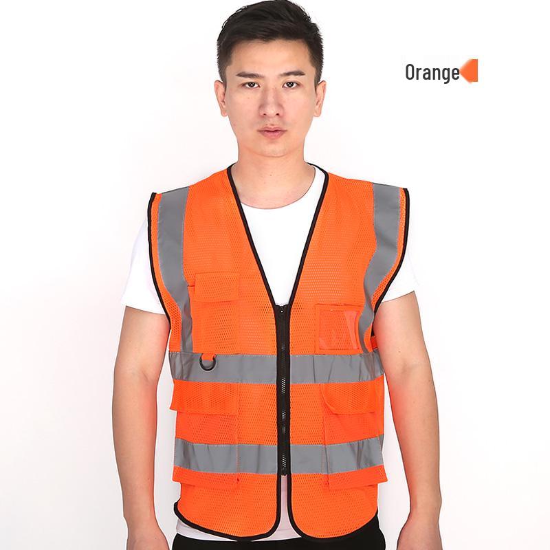 Breathable Mesh Reflective Safety Vest for Inspection, Construction, Riding, and Gardening
