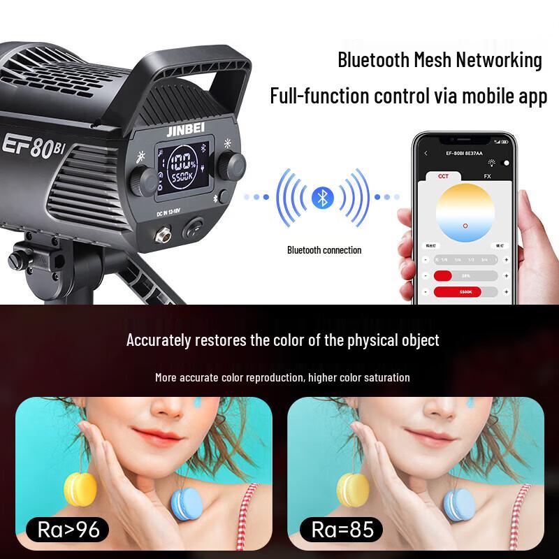 JINBEI EF80/80BI LED Photography Fill Light