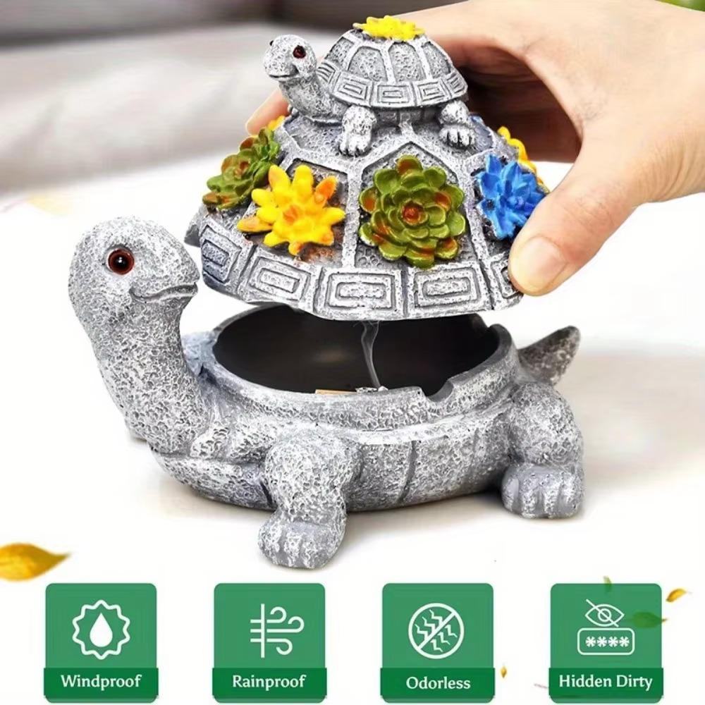 Heat Resistant Sea Turtle Ornament Washable Desktop Ash Container Father's Day Gifts