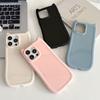 Cute Cartoon 3D Cat Ear Phone Case For iPhone 15 14 13 12 11 Pro Max 15 14 Plus Lovely Animal Design Matte Soft Silicone Protection Cover