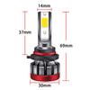 2PCS 9006/HB4 LED Fog Light Bulbs 3000K Yellow 3000 Lumens 30W High Power LED Fog Light DRL Bulbs