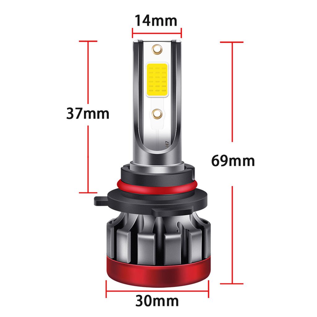2 шт. 9006/HB4 светодиодные противотуманные фары 3000K желтый 3000 люмен 30 Вт светодиодные противотуманные фары высокой мощности DRL лампы