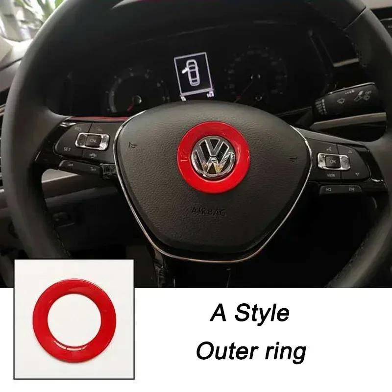 Для VW Volkswagen Jetta MK5 Golf 3D ABS Полый Накладка-эмблема на центр руля автомобиля для Volkswagen Passat MK6 MK7 CC Pol