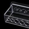 Plastic Clear Test Tube Rack 6 Holes Stand Lab Test Tube Stand Shelf