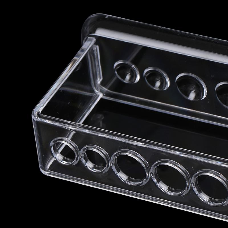 Plastic Clear Test Tube Rack 6 Holes Stand Lab Test Tube Stand Shelf